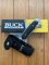 Buck Knife: 2006 Model Buck Alpha Hunter Folding Knife with Black Rubberised Handle & Pouch