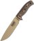 ESEE Knives- ESEE-6 Knife with Coyote/Dark Brown G10 3D Handle Desert Tan Plain Edge Blade and Coyote Kydex Sheath