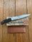 Al Mar Japan E1003BMT Falcon Black Micarta Handle Gentlemen's Knife in original Pouch and Box