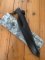 Kizlyar Knife: Kizlyar Mirror Finish 'EGERSKY' Straight Blade with Leather Sheath and Sleeve