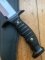 Muela Knife: Muela Big Bowie with Black Handle & Black Leather Sheath