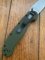 Ontario Knife Company ON8874TC Plain Brushed Silver Edge Folding Knife with Olive Drab Handle