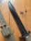 GLOCK Original Austrian Made FLAT DARK EARTH Saw Back Field Knife with Polymer Scabbard