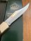 Puma Knife: Puma 1995 Trail Boss/Emperor 975 Folding Knife with Jacaranda Handle Original Box #51592