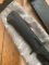 Kizlyar Knife: Kizlyar Original Phoenix Black Military Knife with Elastron Rubberised Handle and Leather Sheath #628