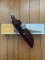 Buck Knife: Rare Early 2000's Buck Alpha Hunter with Cocobolo Handle & Leather Sheath