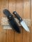 LionSTEEL Italy. Model T5 MI Canvas Micarta Handle Satin Blade with Leather Sheath