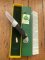 Puma 1989 model 985 Custom Folding Knife with Ebony Handle Original Box and matching Warranty #23981