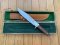 Puma Knife: 1985 Puma Big Big Bowie knife with Wooden Handle in original Wooden Box