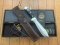 Puma Knife: Puma Rüdemann 40 with Black Micarta Handle in Sheath & Custom Wooden Box