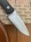 LionSTEEL Italy. Model M4 GBK Black G10 Handle with Leather Sheath