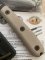 ESEE Knives- ESEE-4 HM Knife with Ivory Beige Micarta Handle & Black Kydex Sheath