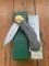 Puma Knife: Set of 4 Special Edition 90's 4 Star Folding Lock Blade Knives wth Custom Corelon Handles