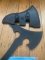 TOPS KNIVES: VI AX Viking Axe Solid 1075 Steel Black linen Micarta Handle & Case