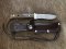 SOS Damascus *PUMA Hunters Pal* Knife with Walnut Handle & Leather Sheath