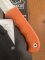 Puma Knife: PUMA IP Smart Hunting Orange Handle Fixed Blade with Gut Hook Knife & Kydex Sheath