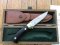 Puma Knife: Puma Rarity Original 1769-1991 4 Star Fixed Blade GOLD Silberlöwe Knife with Grenadill Handle in Original Box
