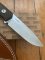 LionSTEEL Italy. Model B41-1 CVG Green Canvas Micarta Handle with Leather Sheath