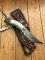 Ken Richardson Custom Handmade 4.5" Hunter Upswept Blade Hunting Knife with Deer Antler Handle & Custom Sheath