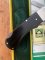 Puma Knife: Puma Original 1977 Full Size 4 Star 725 Folding Lock Blade Knife with Ebony Micarta Handle in Original Box #29771