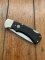 Puma Knife: Puma Original 1977 4 Star Folding Lock Blade Knife with Black Ebony Micarta Handle #29771