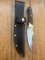 MAFFI SYDNEY AUSTRALIA Wood Handled Fixed Blade Knife With Sheath