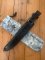 Kizlyar Knife: Kizlyar Mirror Finish 'EGERSKY' Straight Blade with Leather Sheath and Sleeve