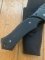 KNIGHT'S ARMAMENT SK-02 Large Black Part Serrated Folding Knife with Black Pouch