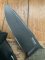 LionSTEEL Italy. Model T5B CVG Green Canvas Micarta Handle with Leather Sheath