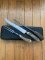 Vintage 'Used' 3 Piece Carving Set Knife, Fork & Sharpening Rod