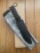 Kizlyar Knife: Kizlyar Original Phoenix Black Military Knife with Elastron Rubberised Handle and Leather Sheath #628