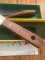 Puma Knife: Puma 1987 FAHRTENMESSER Jacaranda Wood in Original Sheath and Plastic Box with Tag