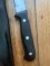 Toledo Australian Made Vintage Bowie Knife in Black Leather Flap Over Sheath