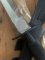 J.NOWILL & SONS  J.ADAMS SHEFFIELD ENGLAND BLACK/SILVER FS COMMANDO KNIFE
