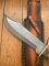 Damascus Knife: Damascus Western Alamo Bowie with Walnut Handle