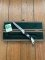 Puma Knife: Puma 1990 Asian Wildlife Collection 'Big Horn Sheep' model SATELITE Folding Knife with Ebony Handle Original Box and matching Warranty #169/200