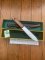 Puma Knife: Puma 1987 FAHRTENMESSER Jacaranda Wood in Original Sheath and Plastic Box with Tag