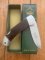 Puma Knife: Puma Custom HEHNI Ebony/Rosewood Handled Lock Back Folding Knife