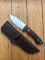 Muela Knife: Muela RHINO Knife with Cocobolo Handle & Custom made Sheath