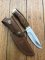 Buck Knife: Buck Pro-Line 192 Vanguard Knife with original Leather Sheath