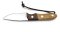 Puma Knife: Puma IP Granada Olive Hunting Knife with Brown Leather Sheath