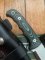 Cudeman Model 148-VC Fixed Blade Cudeman 148VC Bushcraft Knife Green Micarta With Leather Sheath
