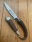 1970's THUR WALD Solingen Jagdnicker Knife with Chamois Handle & Sheath