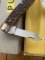 Puma Knife: Puma Mint Rare 1969 'STOCK' 3 blade Knife with Dark Brown Jigged Bone Handle and Box #96744