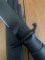 GLOCK Original Austrian Made Black Straight Edge Field Knife with Polymer Scabbard