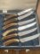 ASHBERRY Sheffield England 1930's-50's 12 Piece Stag Handled Knife & Fork Set.