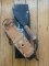 Ontario 2021 Model Pilots Survival Knife Straight Edge Knife with Leather Handle and Leather Sheath