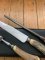 Vintage 'Used' 3 Piece Carving Set Knife, Fork & Sharpening Rod