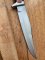 Solingen Germany EUROCUT Original 6" Blade Bowie Knife with Wood Stacked Handle & Leather Sheath
