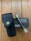 Buck Knife: Buck 1988 Model 110 Hunter Folding Lock Knife with Leather Pouch and Original Box